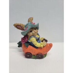 Easter Bunny Rabbit Carrot Car Figurine K Collection Spring Decor
